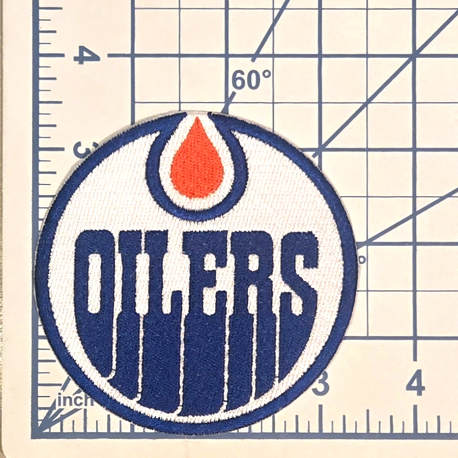 Edmonton Oilers 3.5" Iron On Embroidered Patch ~ Free Tracking!