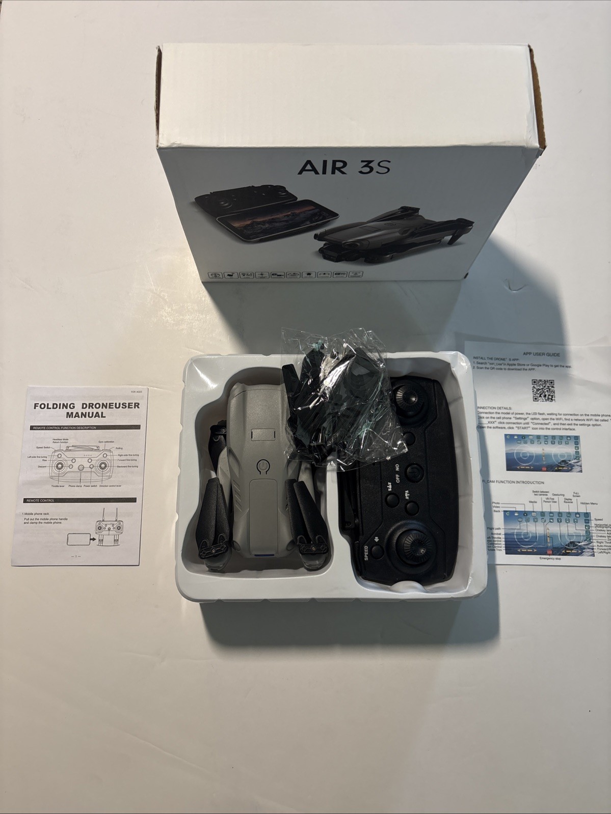 Air 3S AIR 3S Ready to Fly Drone FPV 4K Camera 360° Eversion Wi-Fi Remote