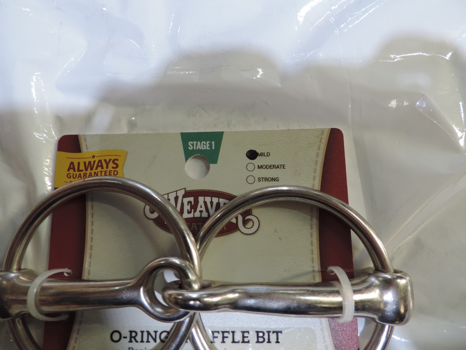 Weaver Stage 1 O Ring Snaffle Bit Mild 5" CA-2291