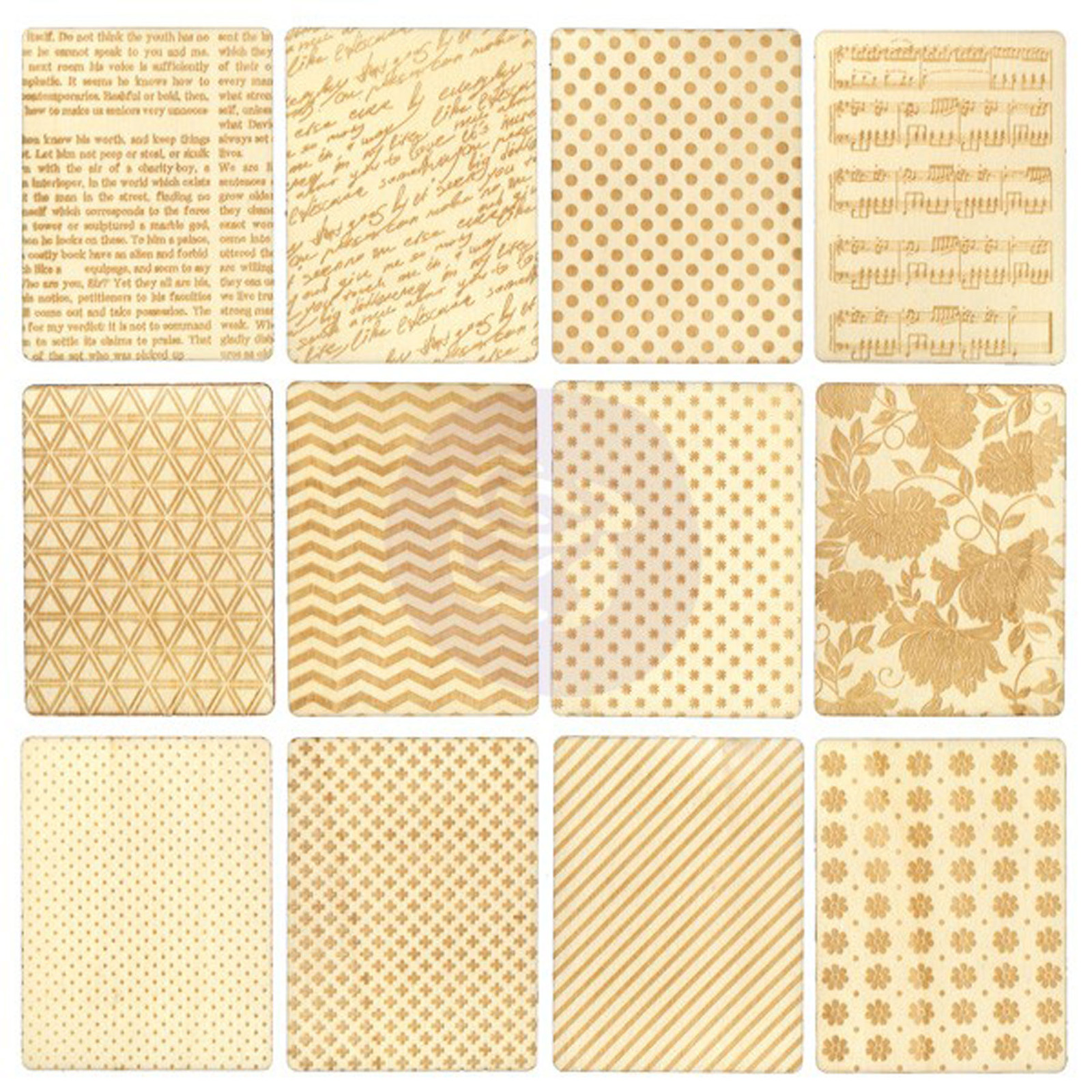 PAINTABLES Wood ATC Paintable Cards 12 Pieces PRIMA Marketing Inc. 572945 NEW