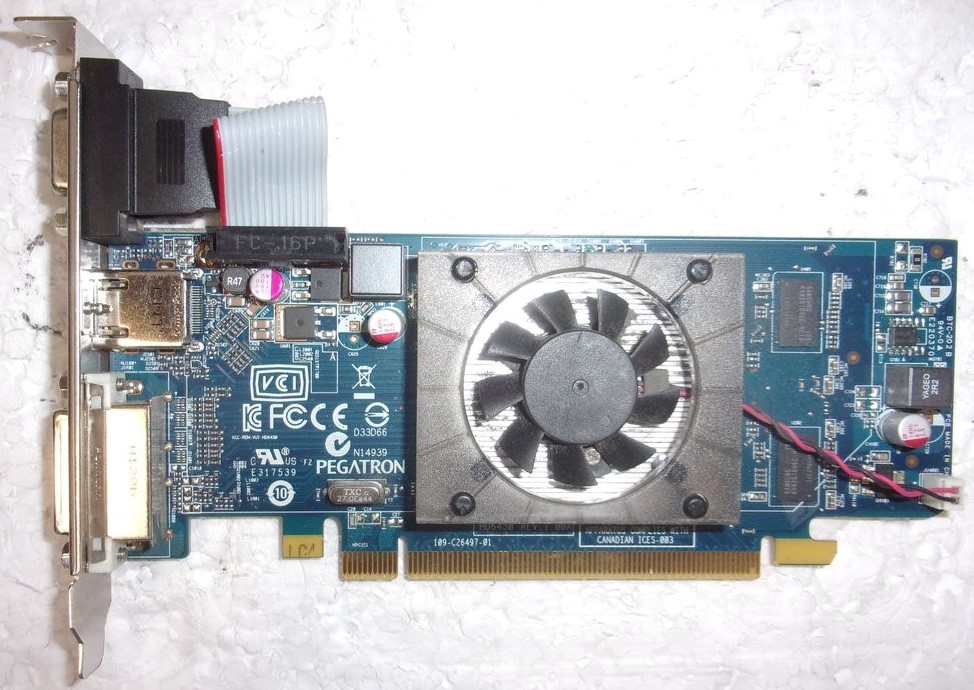 Pegatron HD6450 109-C26497-01 Graphics Card 1GB VGA/HDMI/DVI