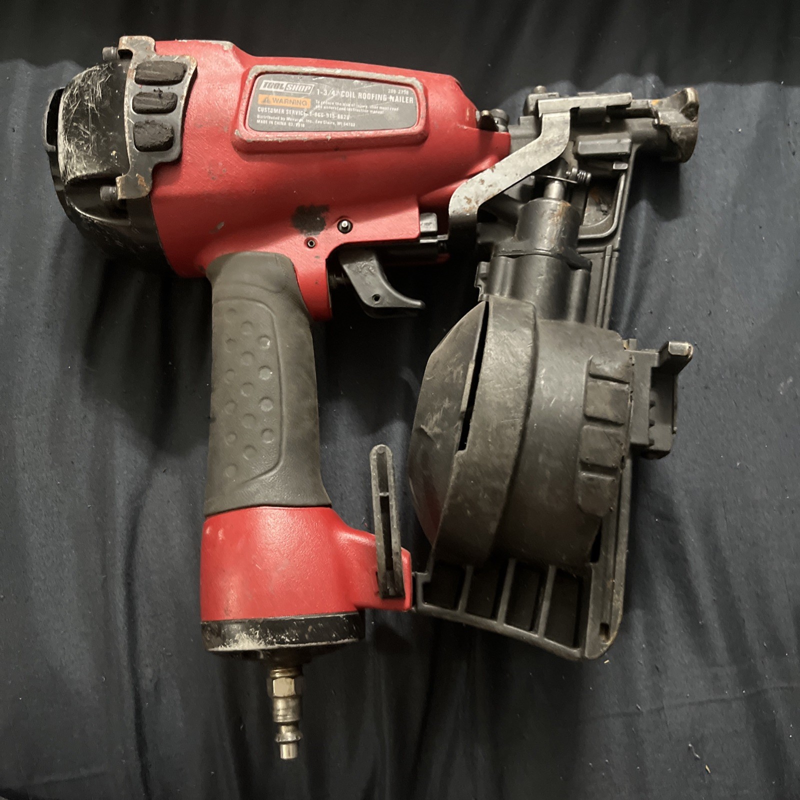 Tool Shop Pneumatic Coil Roofing Nailer - 208-2198