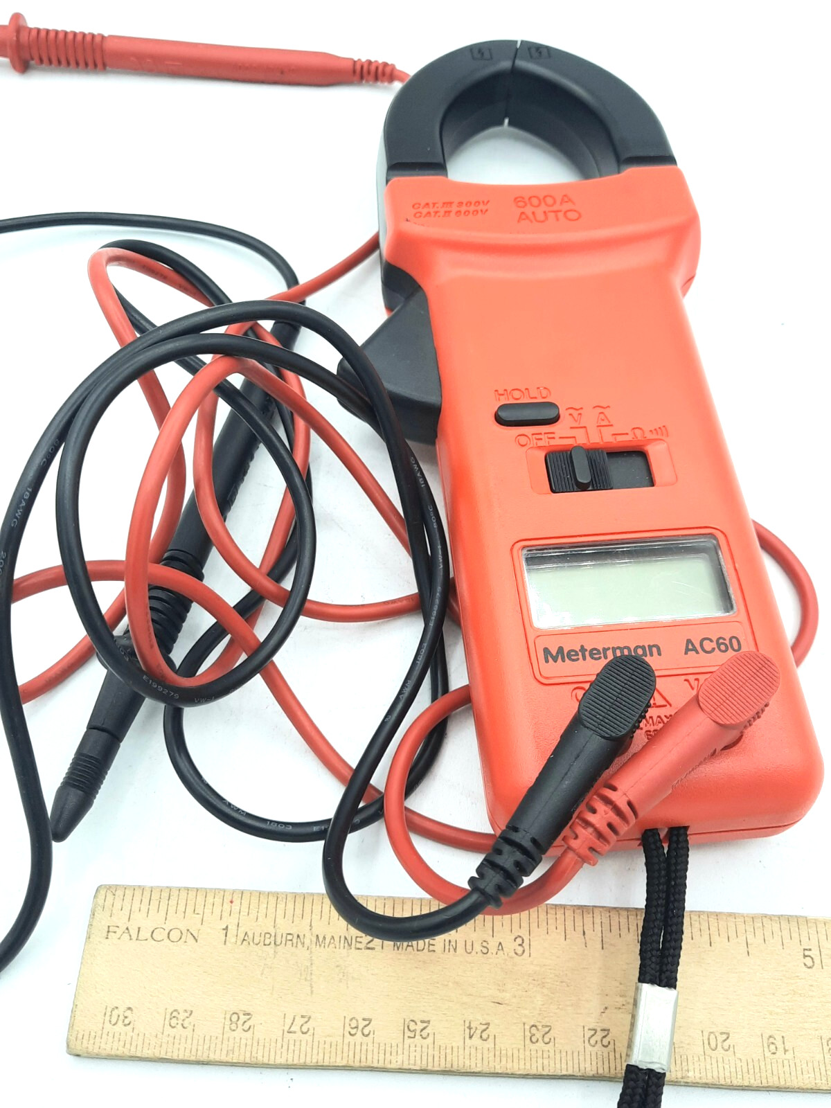 Meterman AC60 Digital Clamp Multimeter Used Good Condition +