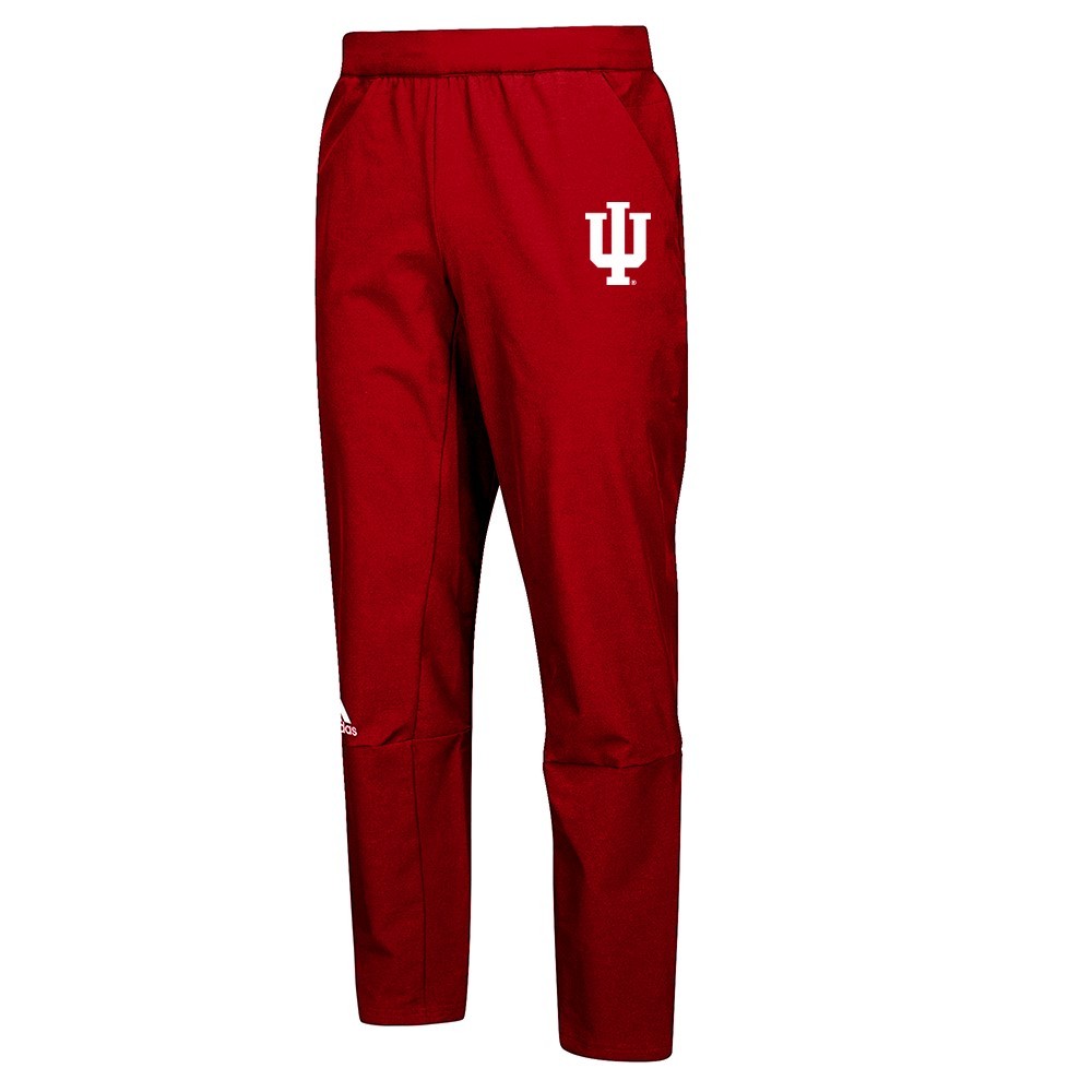 Indiana Hoosiers NCAA Adidas Men's 2018 Sideline Squad Woven Red Pants