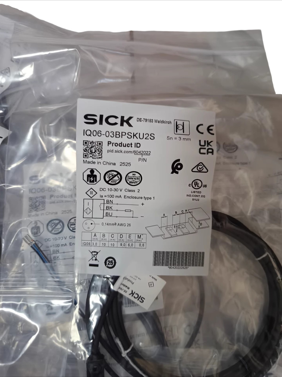 1pcs SICK IQ06-03BPSKU2S 6042022 Proximity Sensor