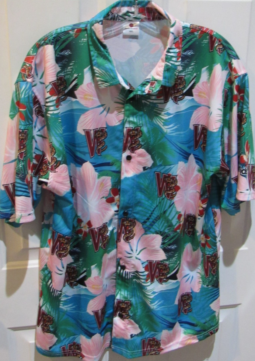Wisconsin Timber Rattlers — SGA Hawaiian style Shirt — Adult XL MILB Baseball