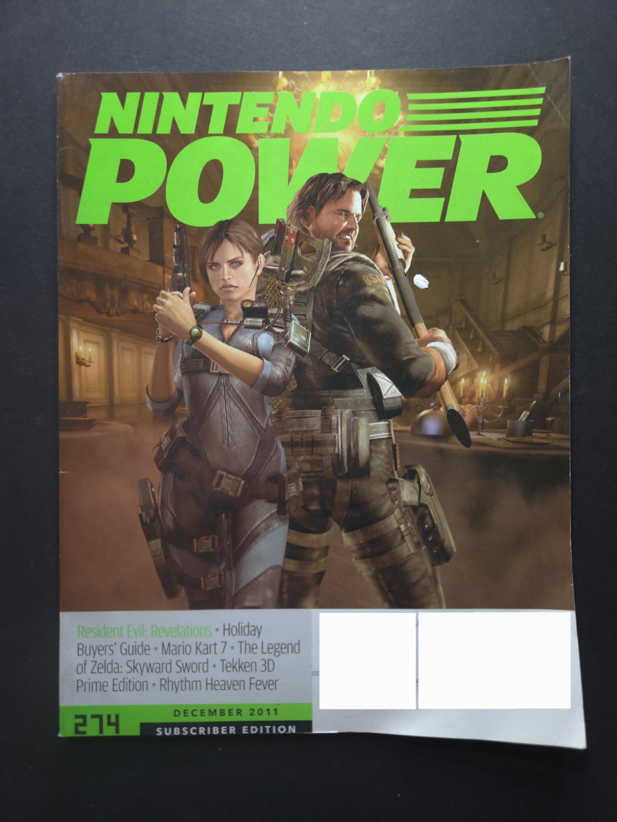 Nintendo Power Magazine Vol. #274, December 2011. Resident Evil: Revelations