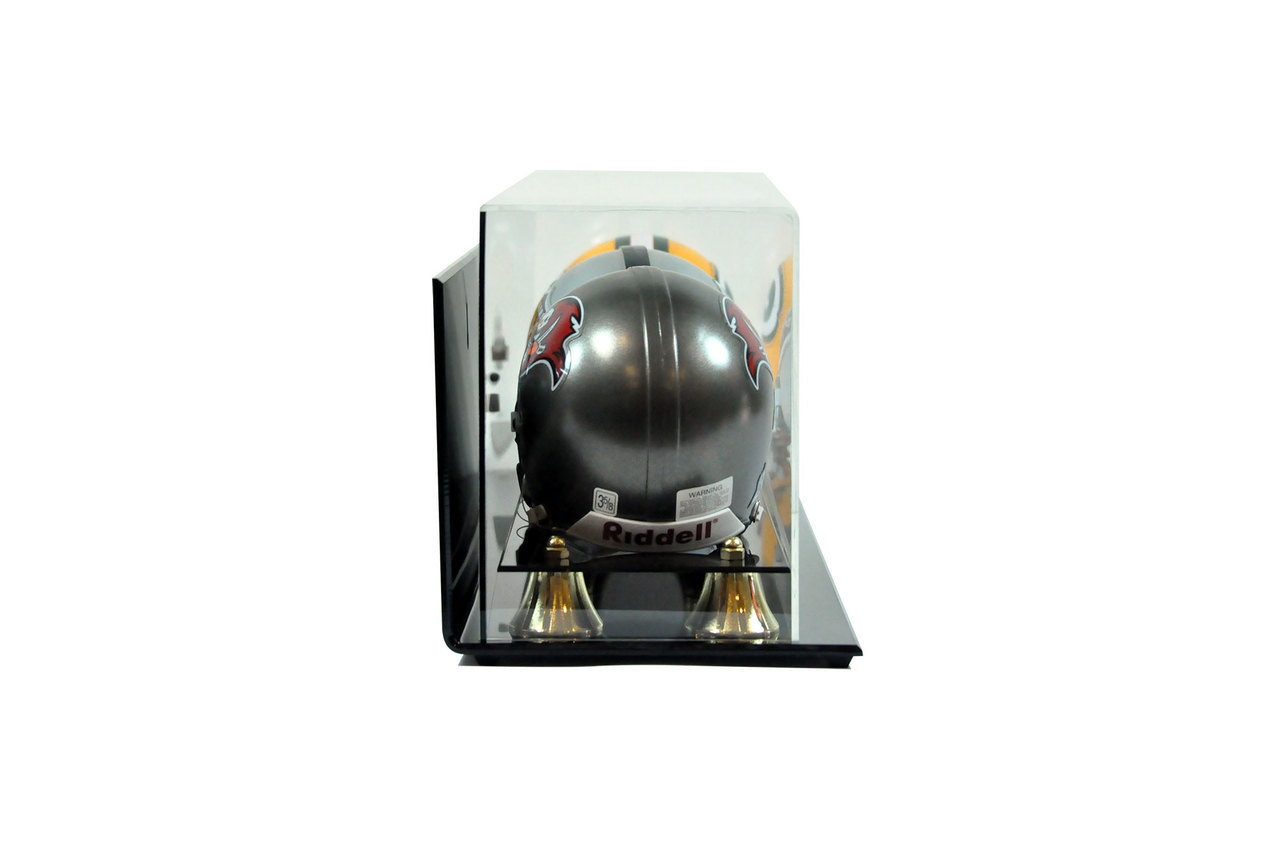 DELUXE TRIPLE MINI HELMET WALL MOUNTABLE DISPLAY