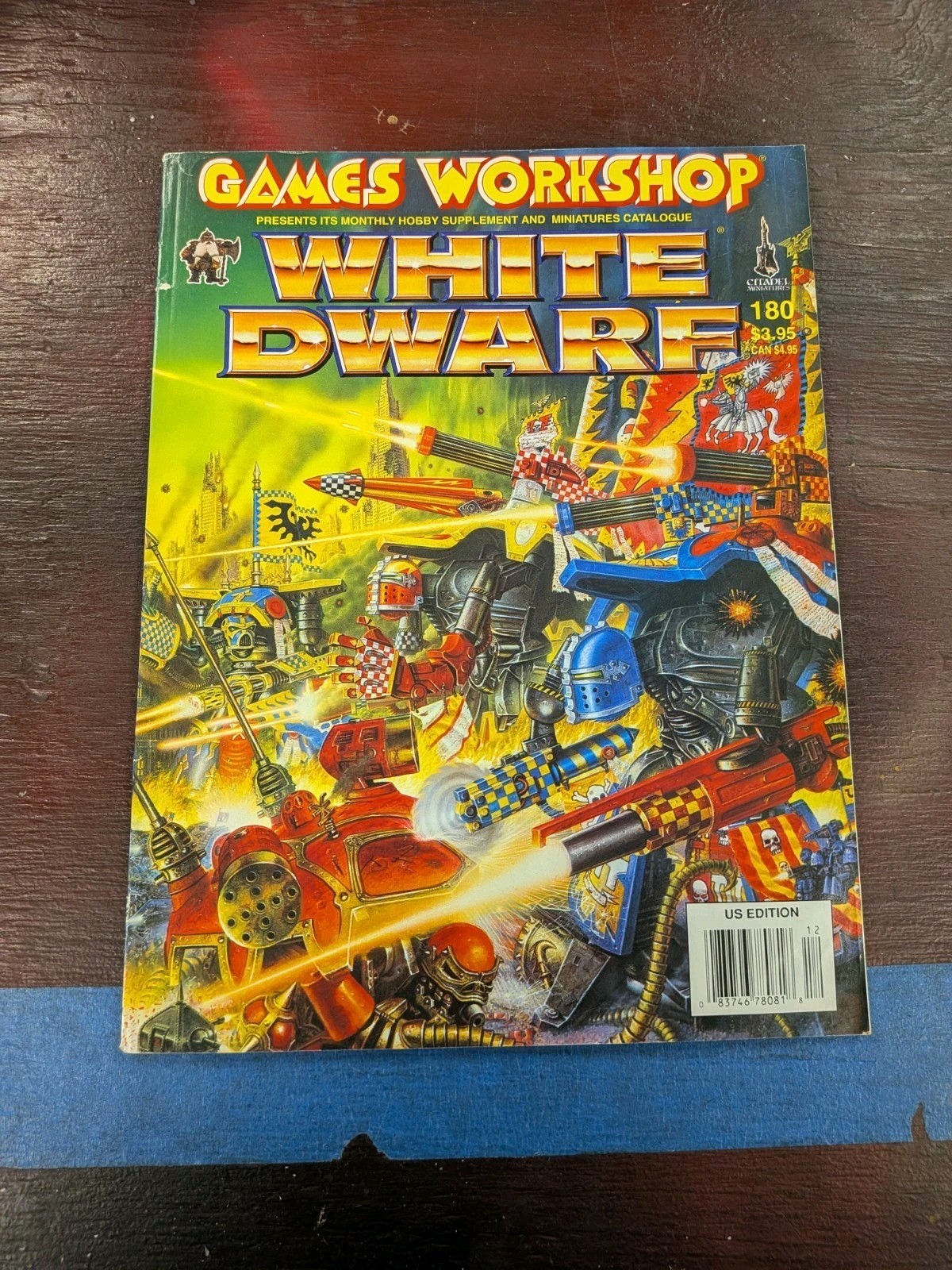 White Dwarf Magazine 180 Games Workshop Epic 40K Blood Bowl Wfb