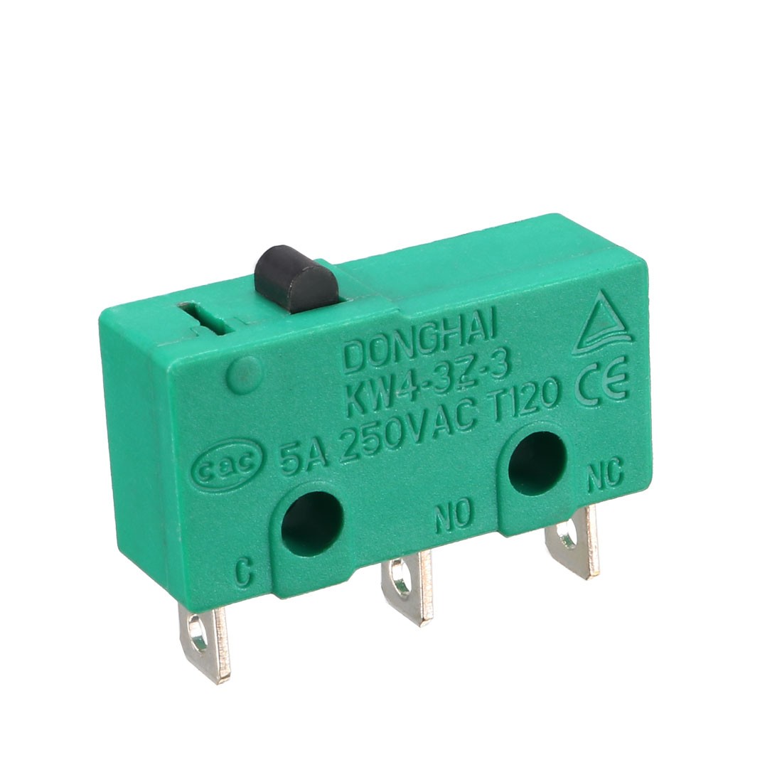 5PCS KW4-3Z-3 Micro Limit Switch SPDT NO NC 3 Terminals Push Button Actuator