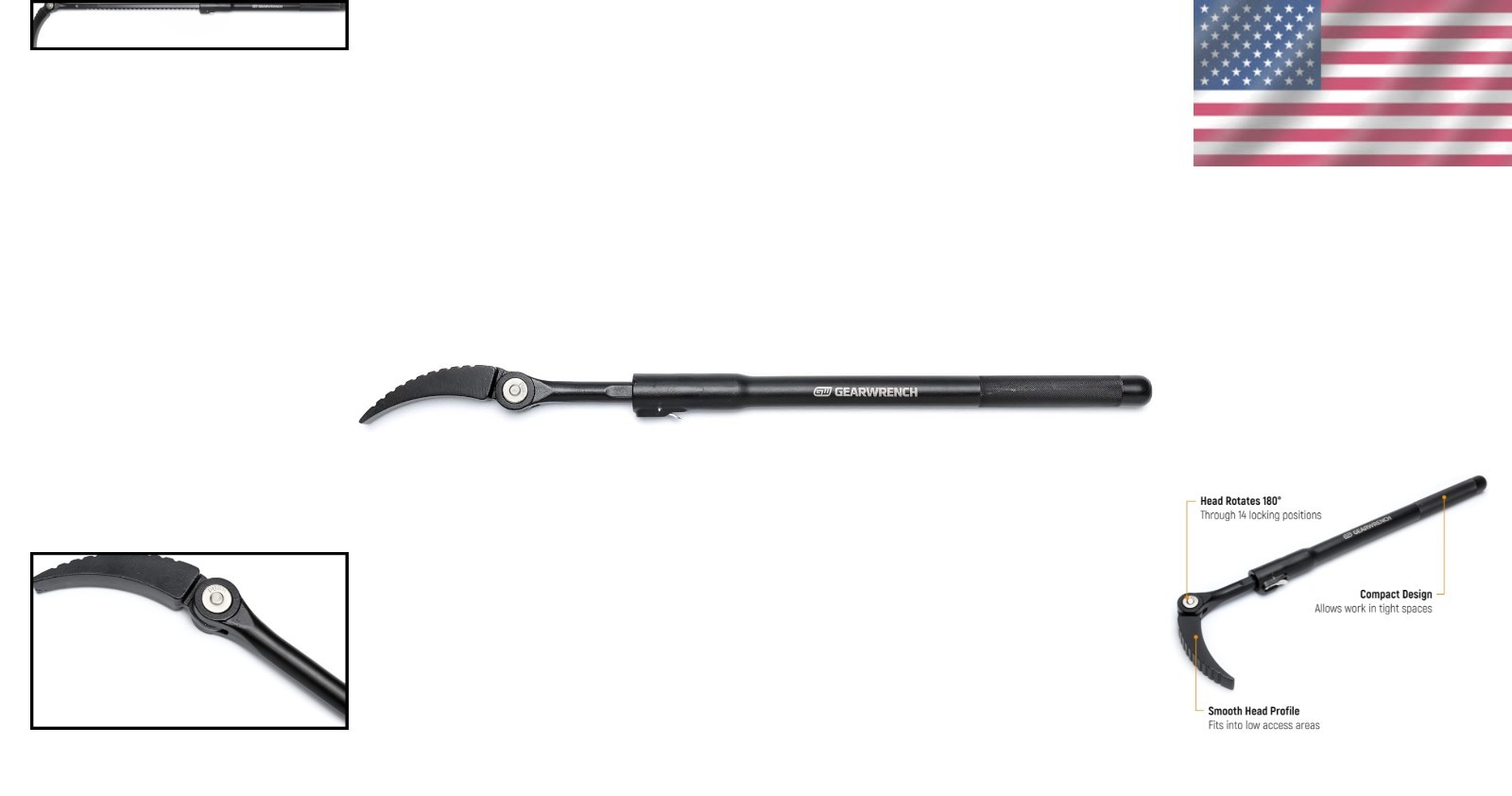 GearWrench 33" Indexing Pry Bar - Extendable