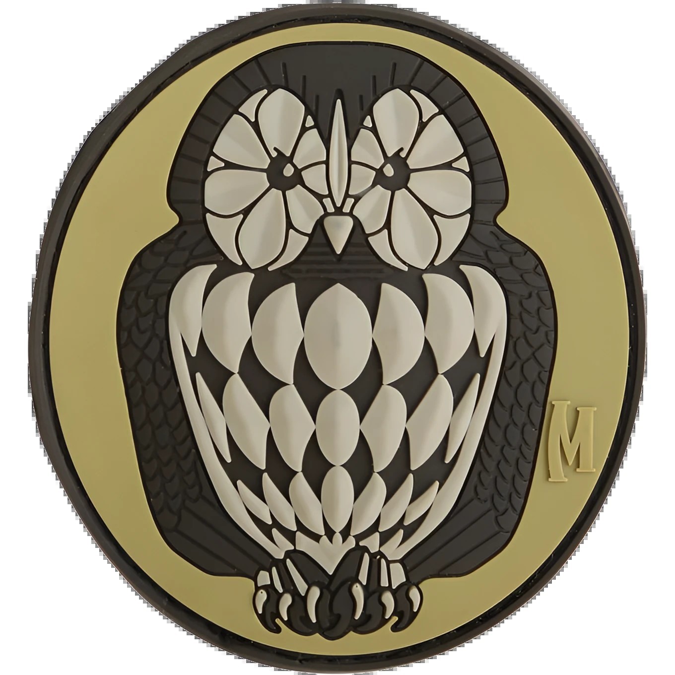 Maxpedition The Wise Old Owl 3D Rubber Morale Patch Military Emblem Badge Arid