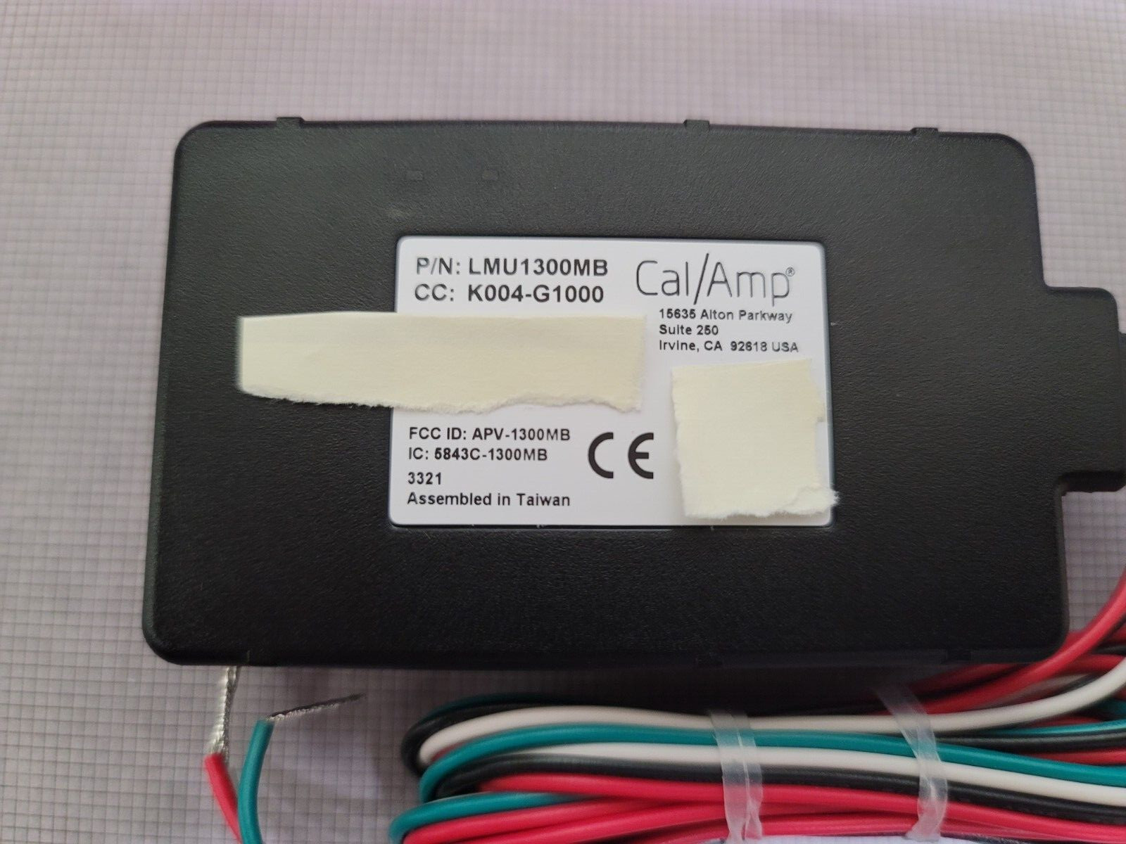 Cal Amp - GPS Tracking Module LMU-1300M (MB) With Harness NEW!