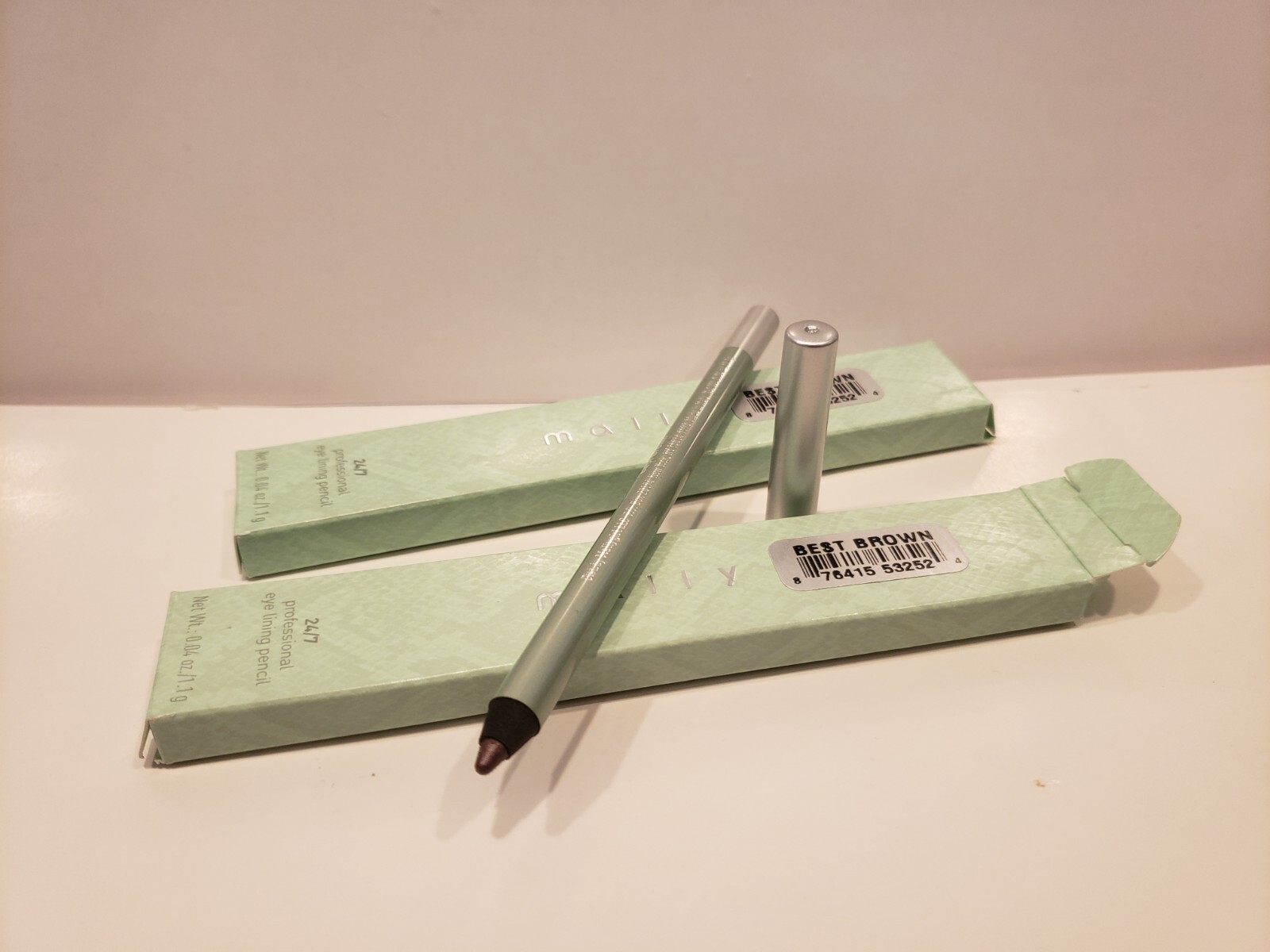 Mally Beauty ~ Lot of 2 ~ 24/7 Professional Eye Lining Pencil ~Best Brown ~ NIB