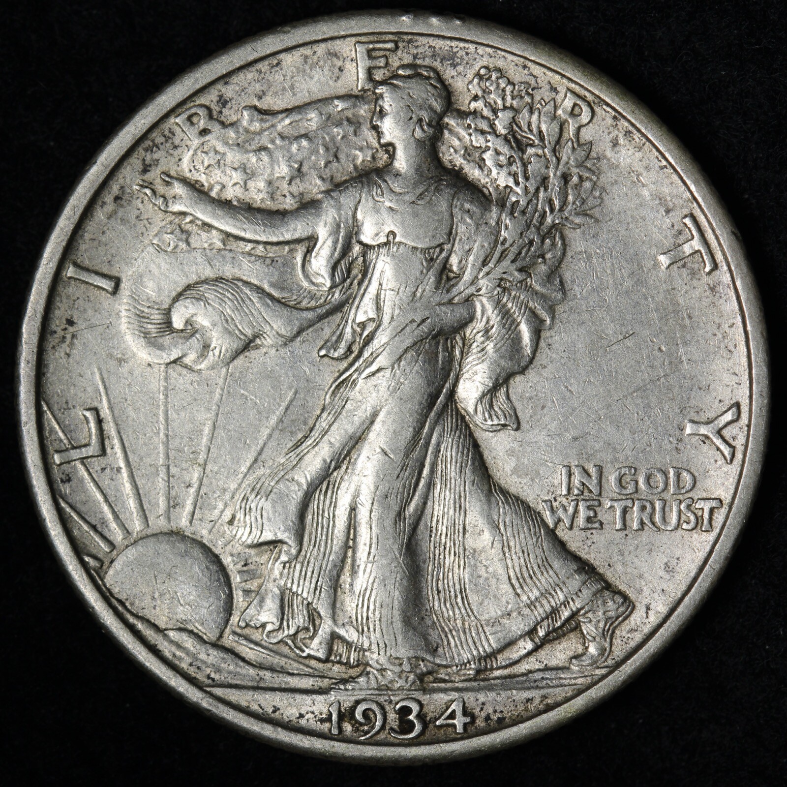 1934-S Walking Liberty Half Dollar CHOICE AU E290 WCB