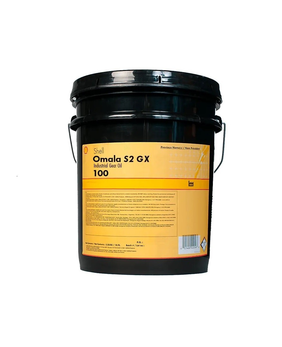 Shell Omala S2 GX 100 Industrial Gear Oil; 550041745; 5 Gallon Pail