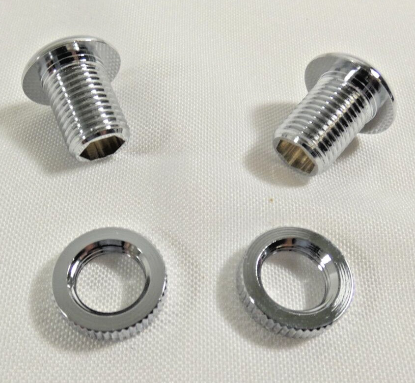 NEW Chrome 1/2" Die Cast Drum Air Vent Set of 2 part for Bass Tom Snare Kit