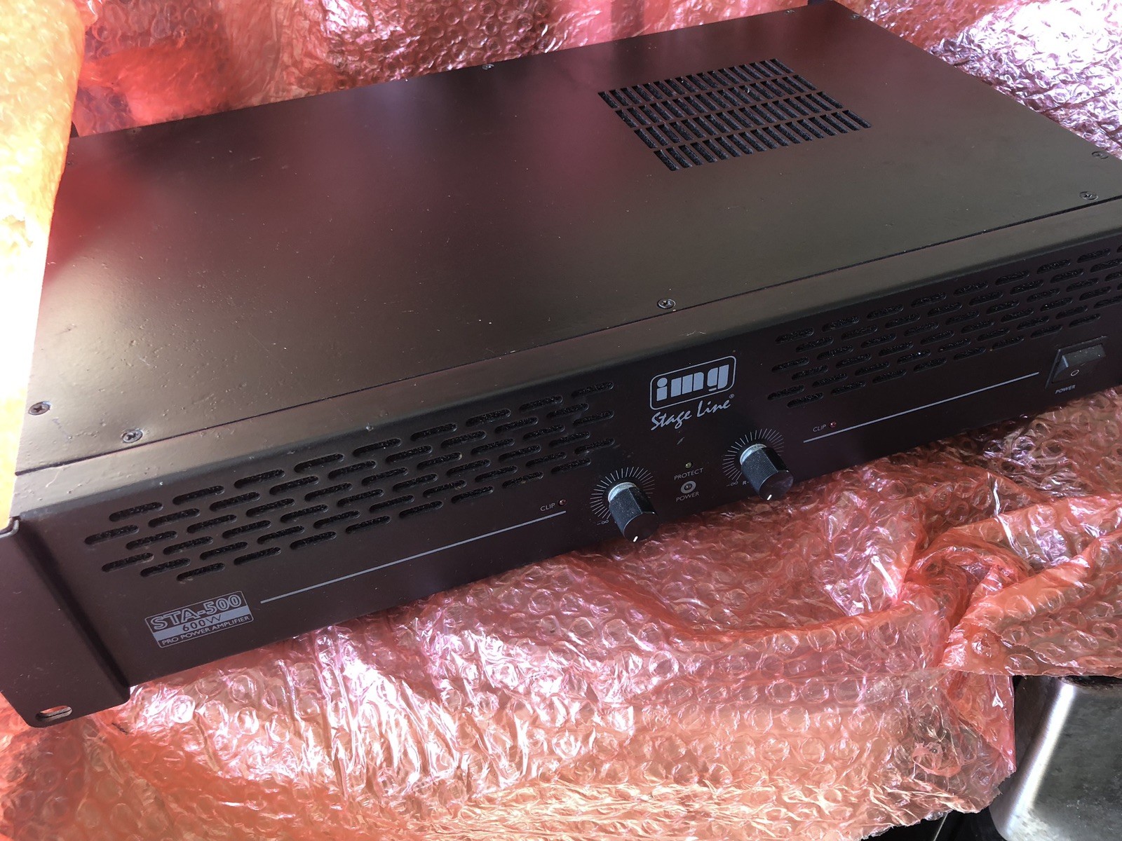 IMG Stageline STA-500 Mono Block Amplifier Black Rack Mountable Hi-Fi Separate