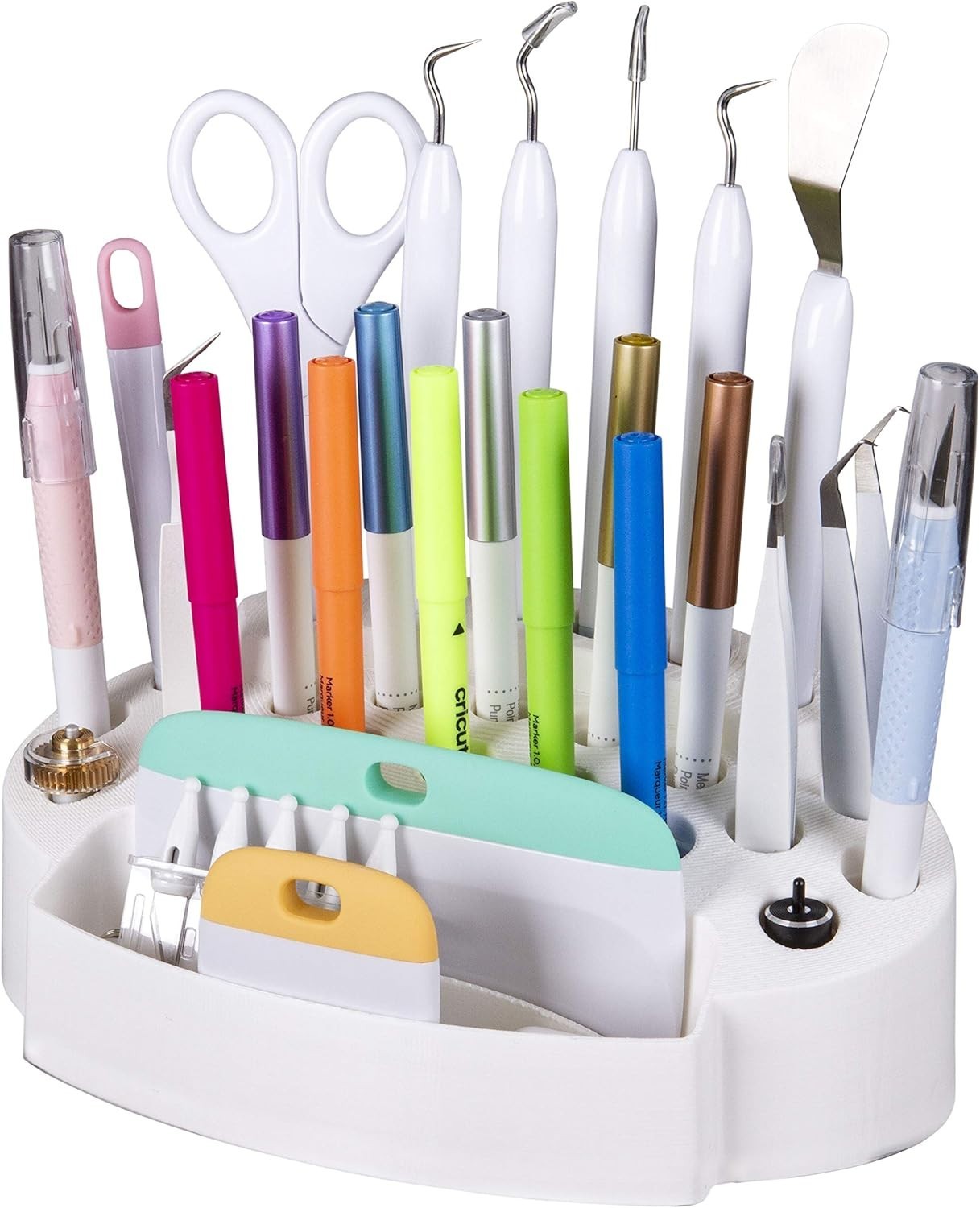 ArtBin 6974AG Desktop Accessory Storage with 24 Slots, Art & Craft Organizer