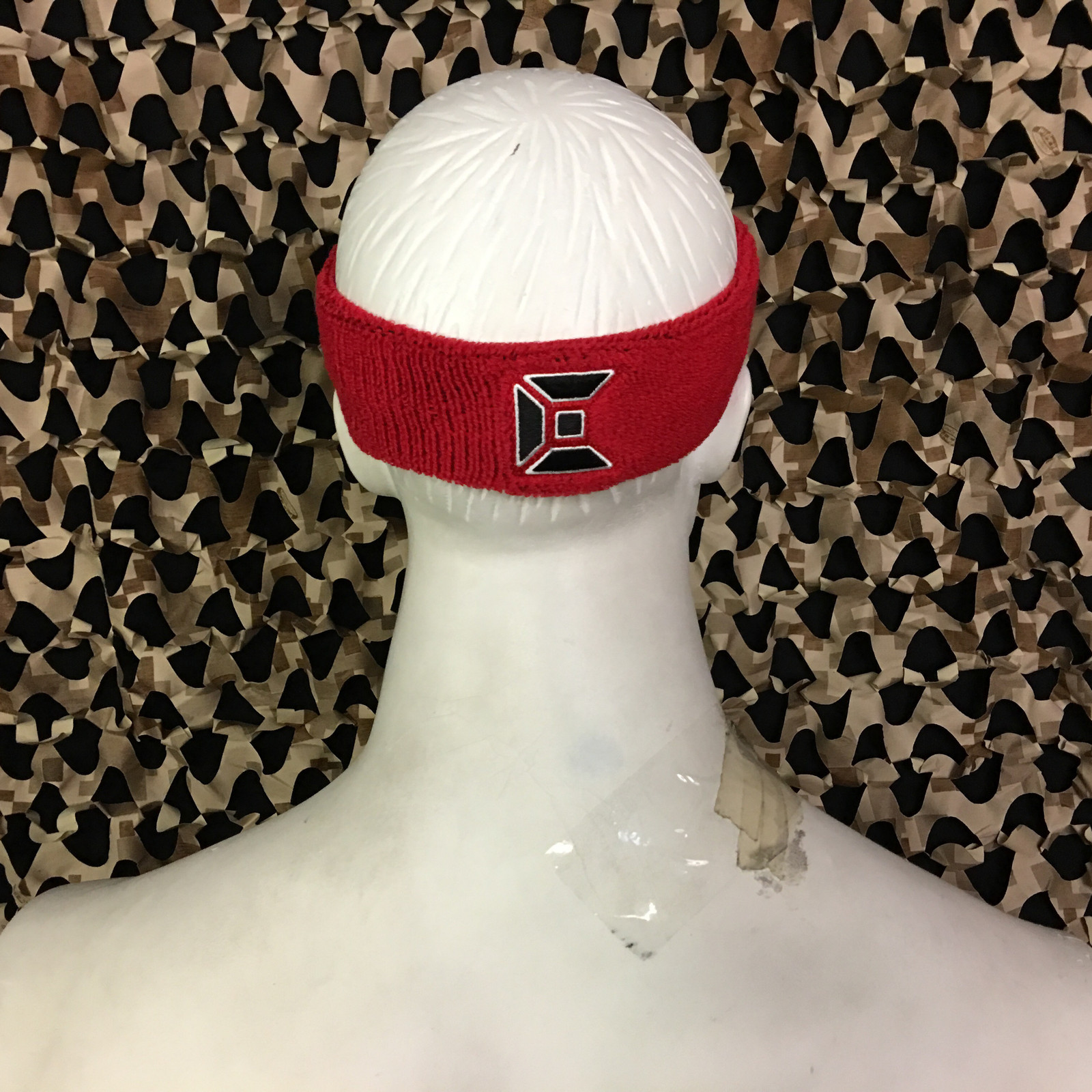 NEW Exalt Paintball Padded Sweatband Headband Head Sweat Band - Red/Black