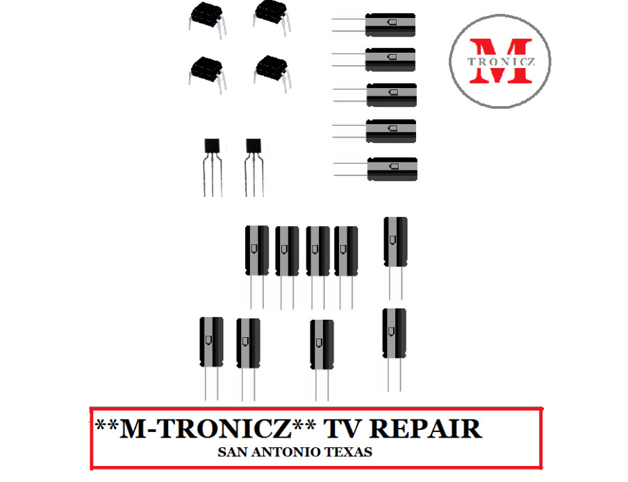 VIZIO P702UI-B3  POWER SUPPLY  CAPACITOR  REPAIR KIT