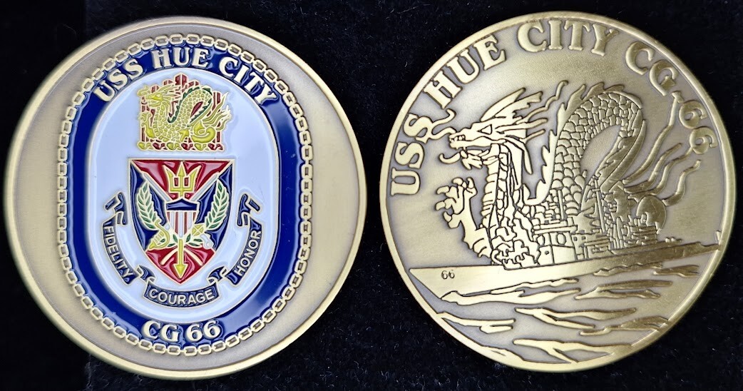 CG-66 USS HUE CITY - Dragon - Navy Challenge Coin