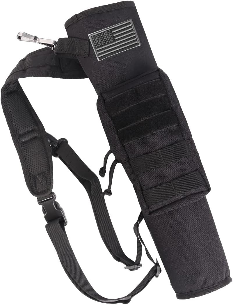 Archery Lightweight Back Arrow Quiver Dual Use Foldable Compact Hip Arrows Bag w