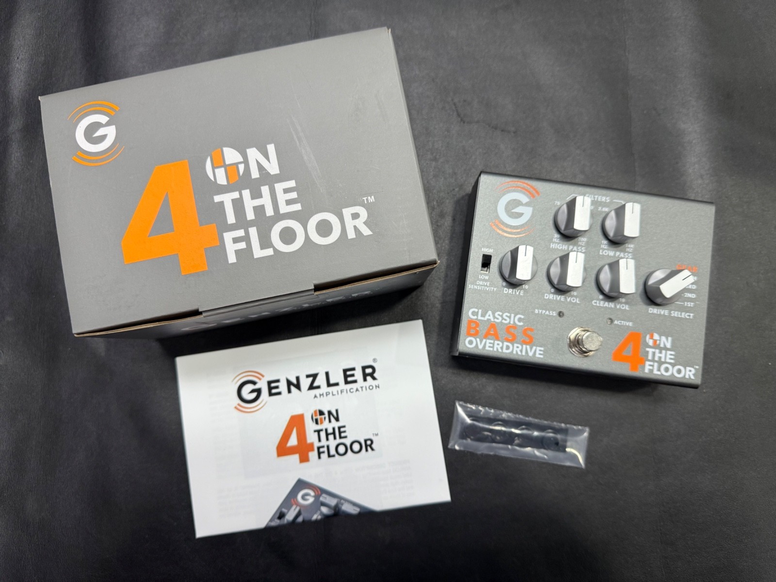 Genzler Amplification 4 On The Floor Classic Bass Overdrive Pedal- Open Box