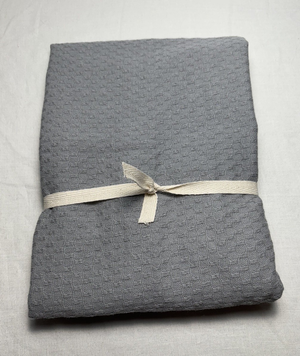 Pottery Barn Wright Textured Organic Sham ~ Standard ~ Cloud Blue