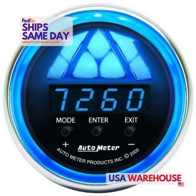 Autometer 6187, One 2-1/16In C/S Shift Light - 1 Stage- Blue Light Performance