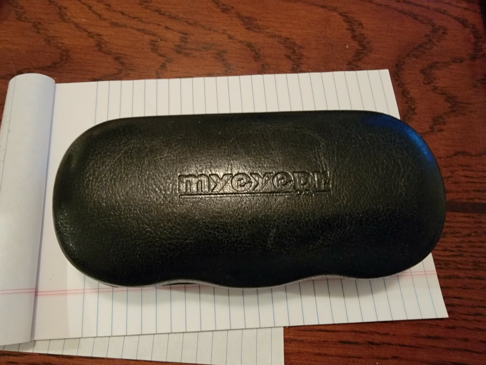 MyEyeDr Eye Glass Case Black Leather