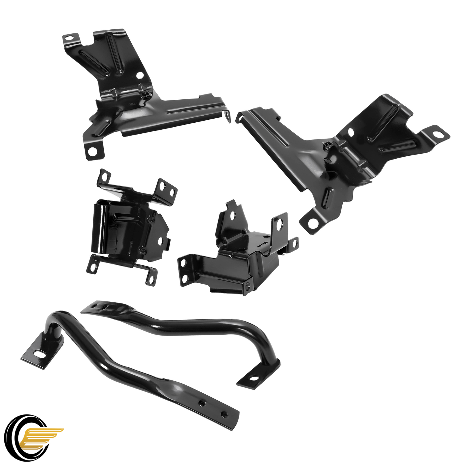 Front Bumper Brackets Outer + Inner For GMC Sierra 1500 07-13/2500HD 3500 07-10