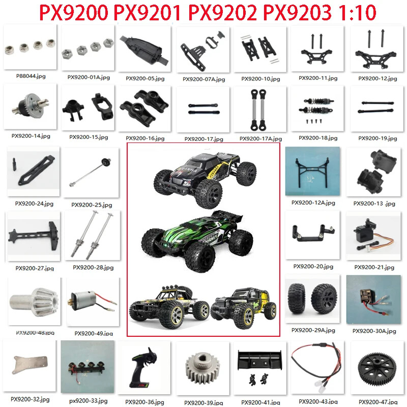 PXTOYS PX9200 PX9202 PX9203E PX9204E 1:12 RC car parts-02: servo motor wheel ESC