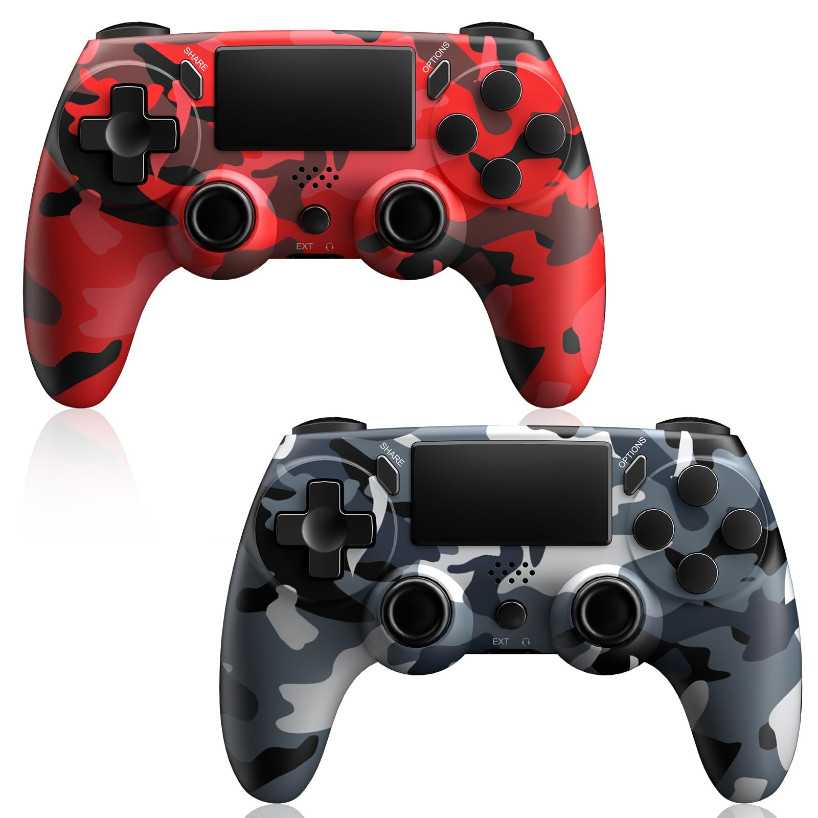 2 Pack Wireless Controller for PS4,Remote Controller with 6-Axis Motion , Sen...