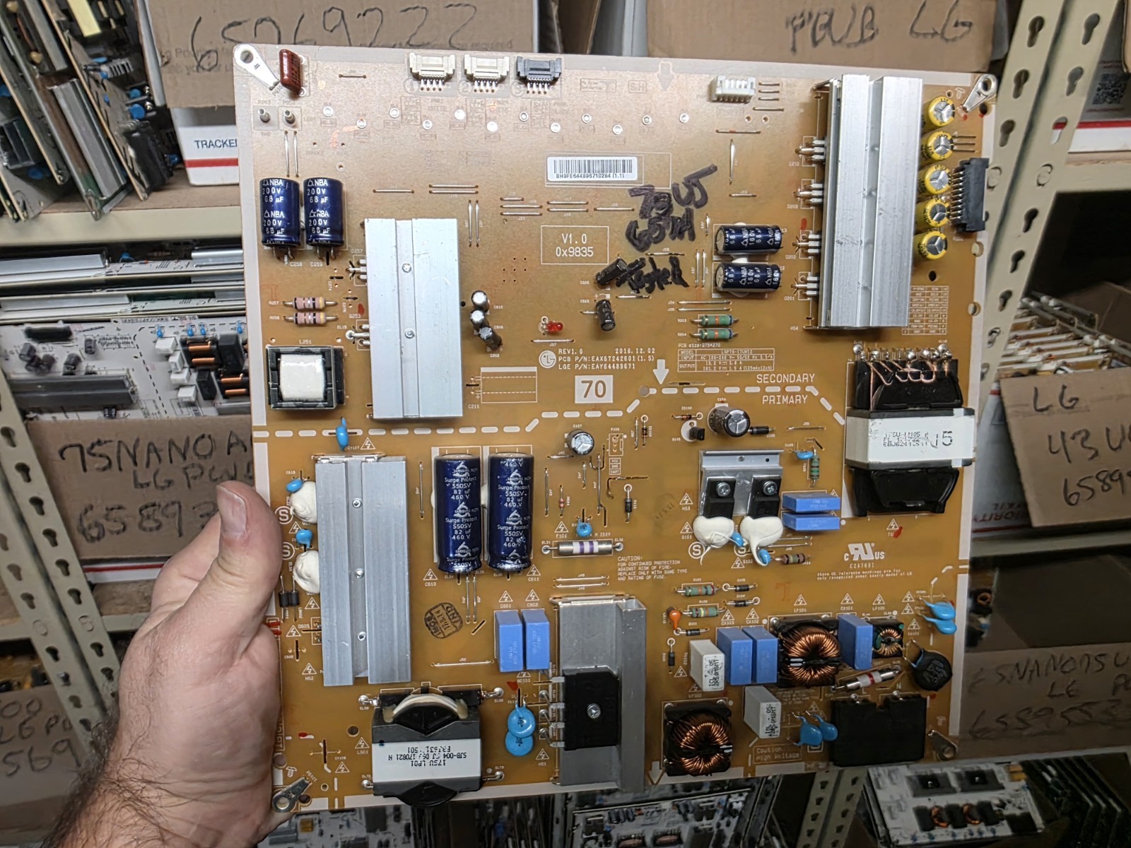 LG 70/75 70UK6570AUB.BUSMLJR Power Supply Board EAY64489671