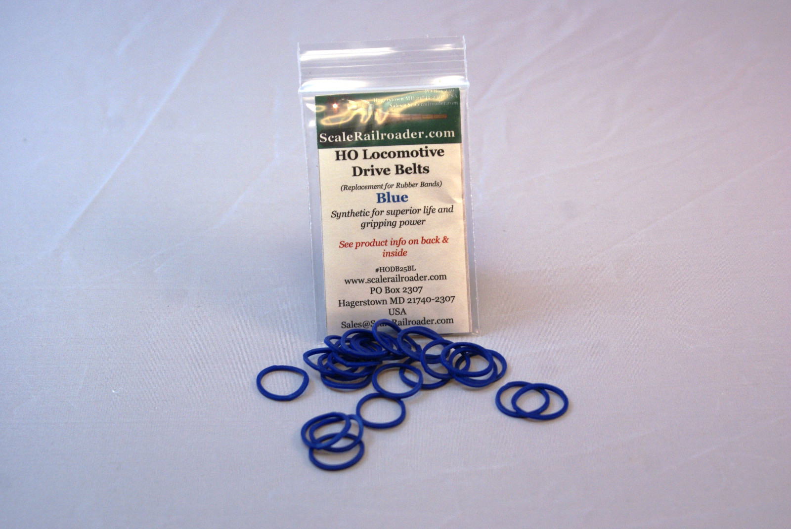 HO Drive Belt Rubber Band 25 Blue Hi-F Hustler RDC Plow F3 F7 GP9 ATH90101