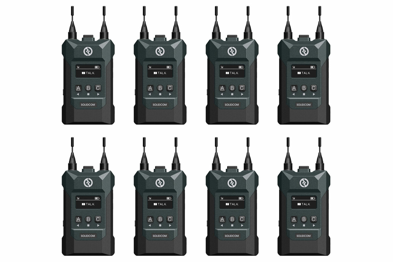 Hollyland Solidcom M1 | Full-Duplex Wireless Intercom Solution (8 Beltpacks)
