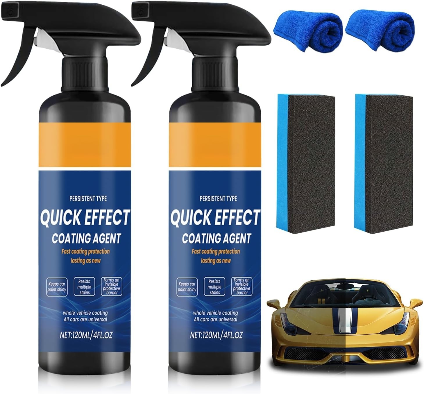 BScintilla 2Pcs Advanced Quick Effect Coating 2 Fl Oz