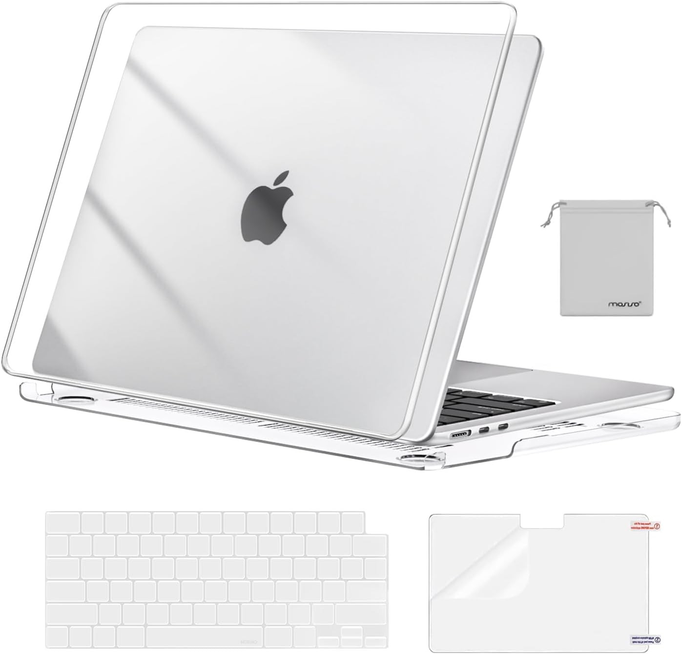 MOSISO Compatible with Macbook Air 13 Inch Case M5 2026 M4 2025 M3 M2 2024-2022