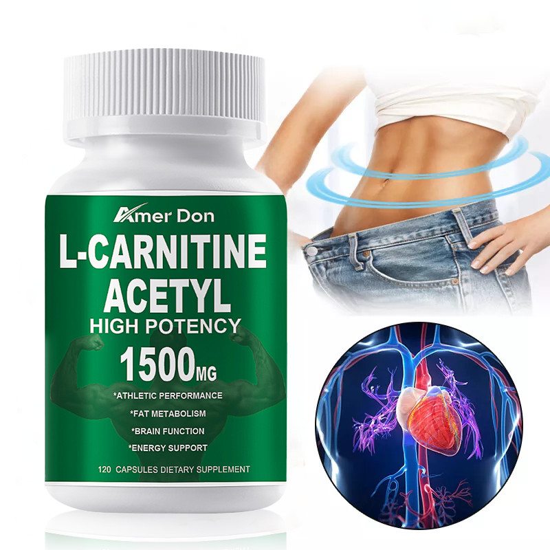 1500mg L-Carnitine Fat Burner - Weight Loss Antioxidant Supplement for Men&Women