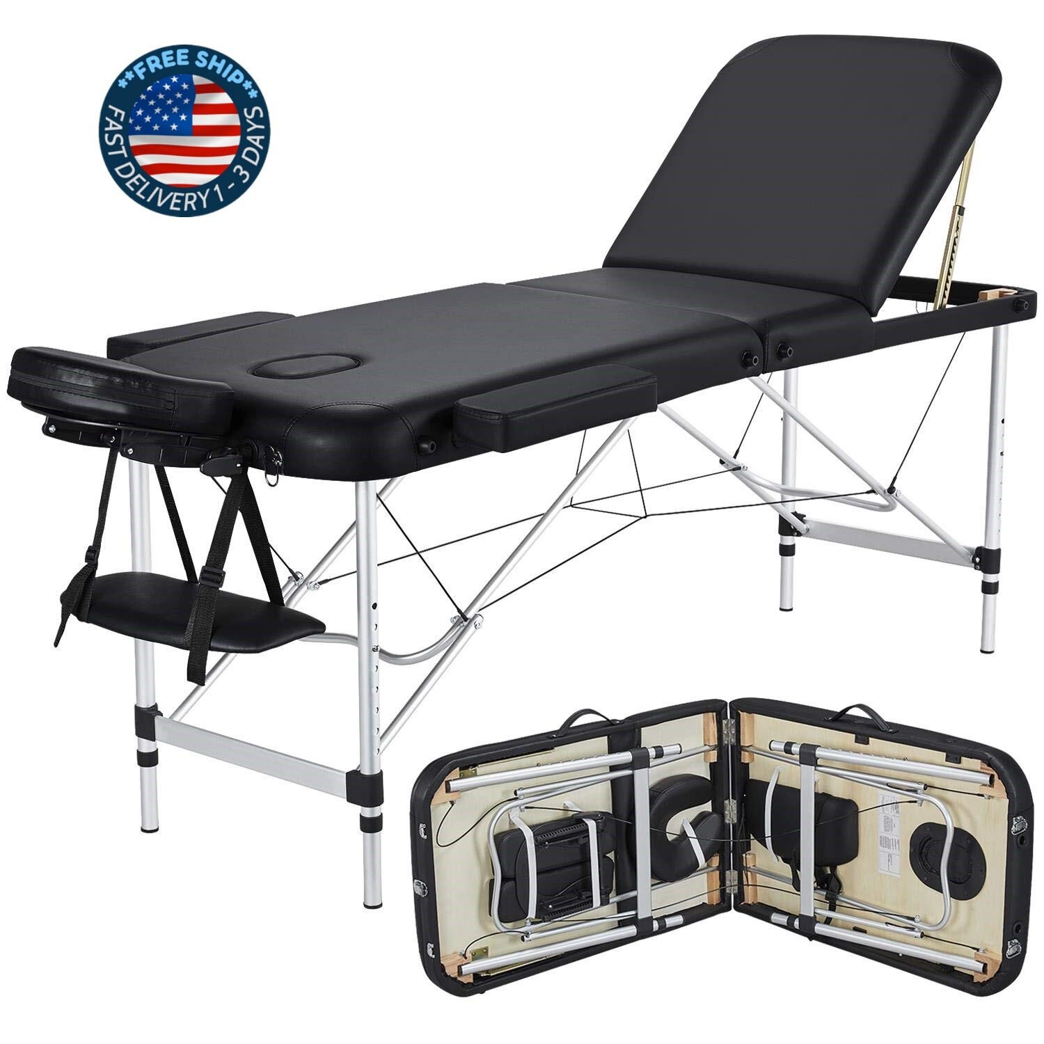 Camillas portatiles para masajes mesa de masaje portatil ajustable spa de salon