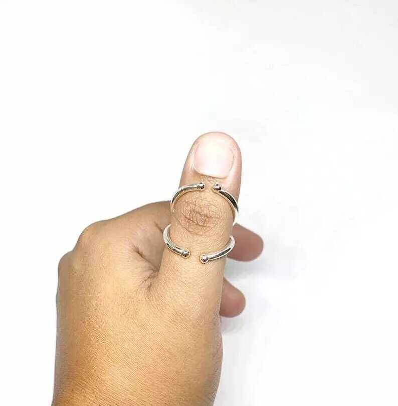 925 Sterling Silver Swan Neck Splint Ring Handmade Women Ring All Size SR659