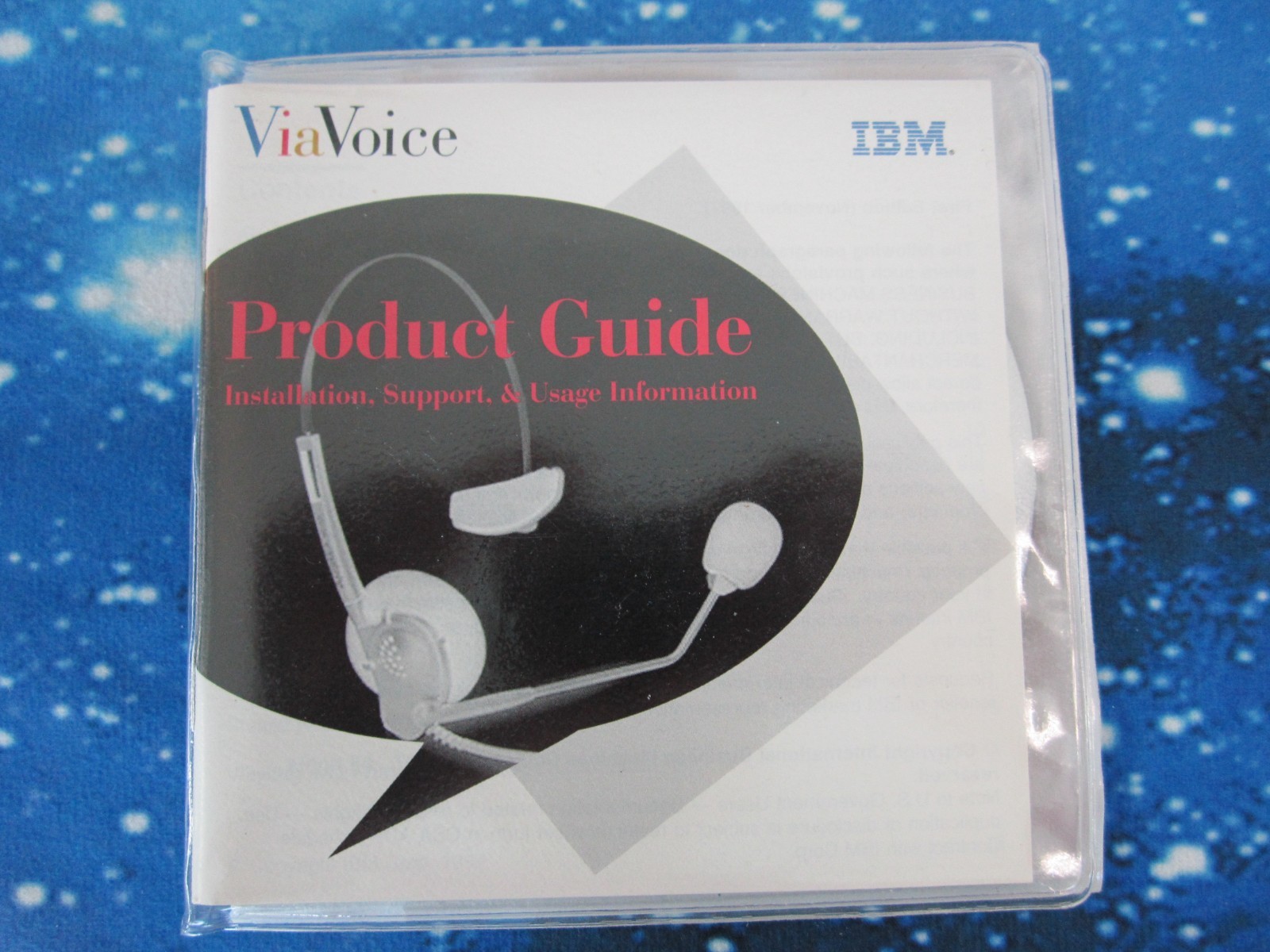 Vintage IBM ViaVoice Gold for Windows 95 / Windows NT CD, Manual and Key