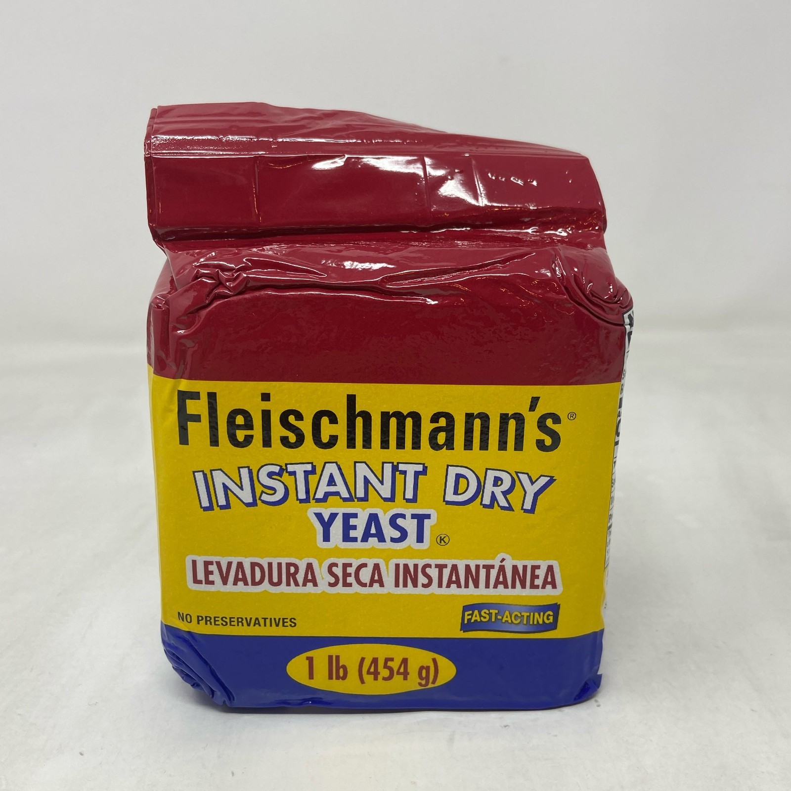 Fleischmann's Instant Dry Yeast 1 lb Brick - Red/Yellow Pack