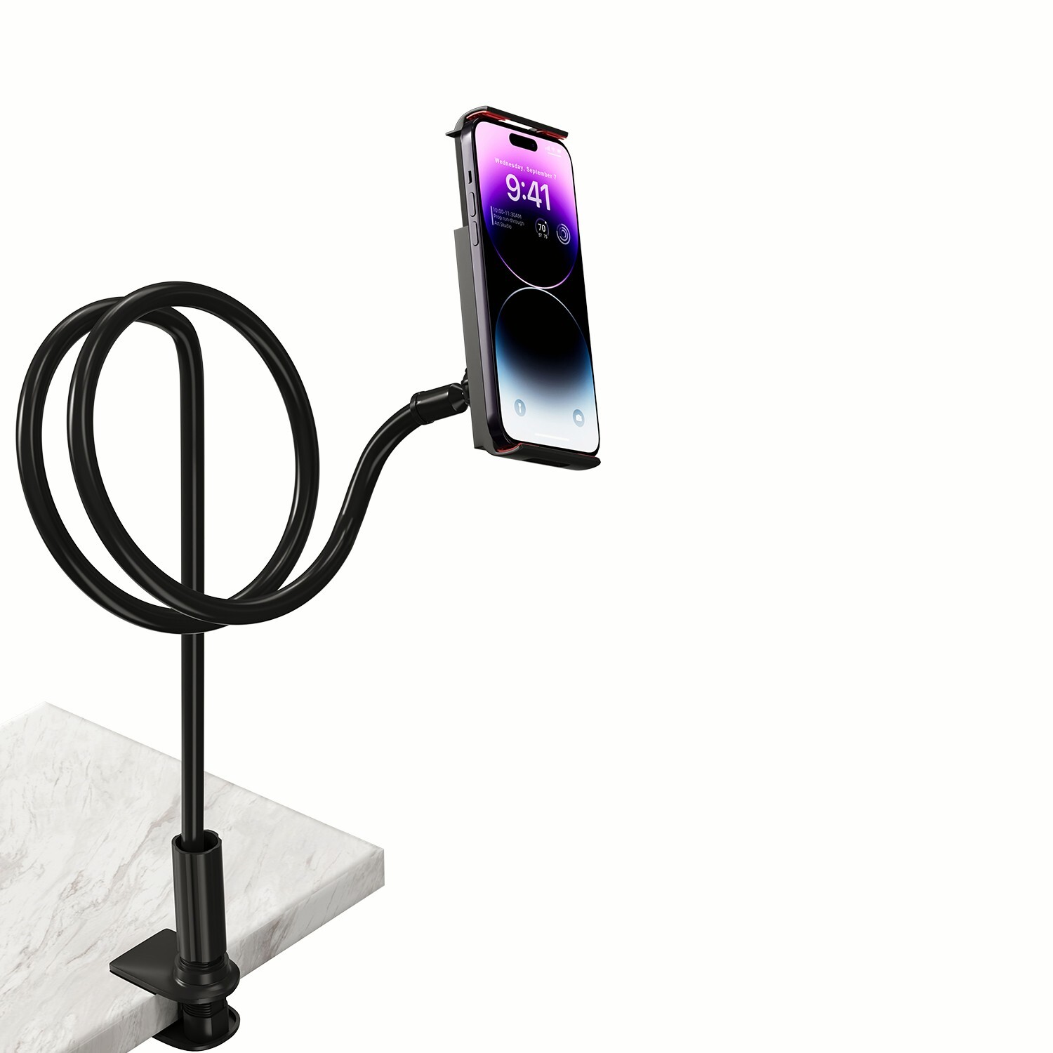 Floor Stand Gooseneck Holder-Universal Mount For iPad/Tablet/iPhone360 Rotation