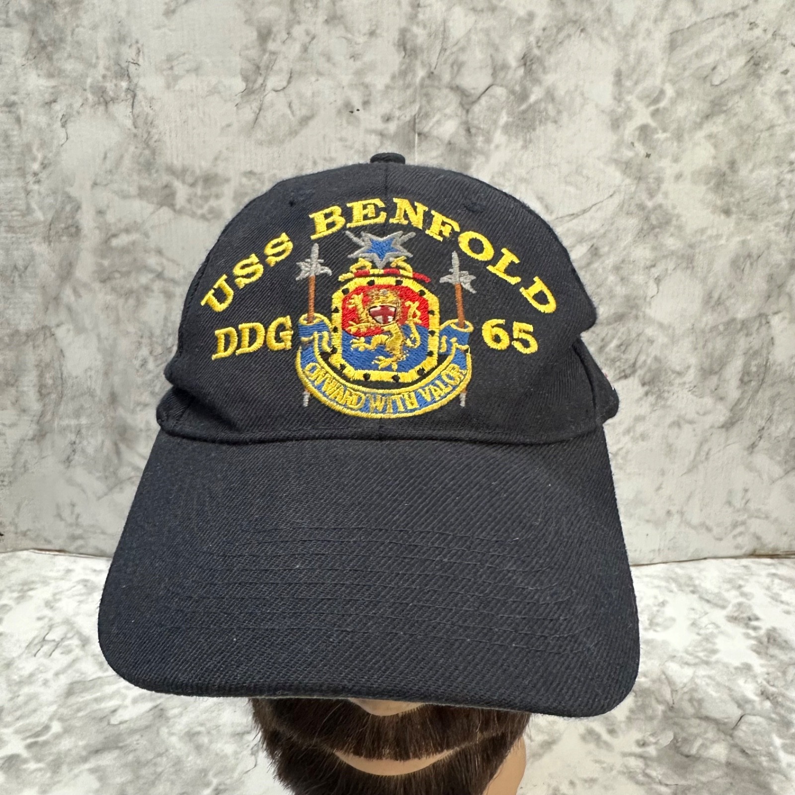 VTG USS Benfold Hat US Navy Destroyer Ship Patch Rare Hat DDG-65