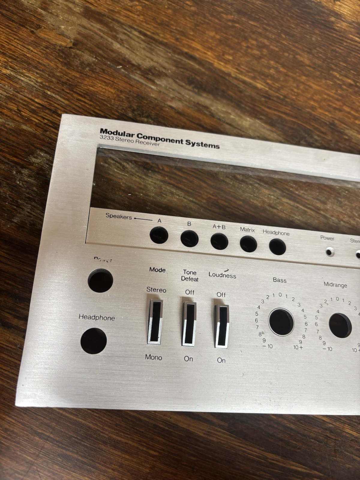 MCS 3233 Receiver faceplate, RARE AND HARD TO FIND
