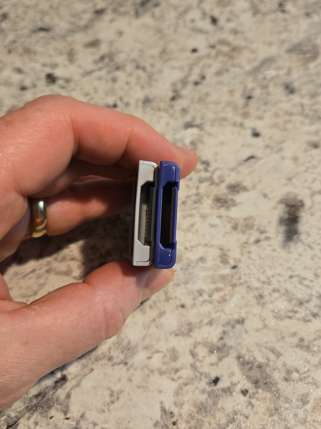 Nintendo GameCube Oem Memory Card & InterAct 4MB Memory Card, Purple, Untested