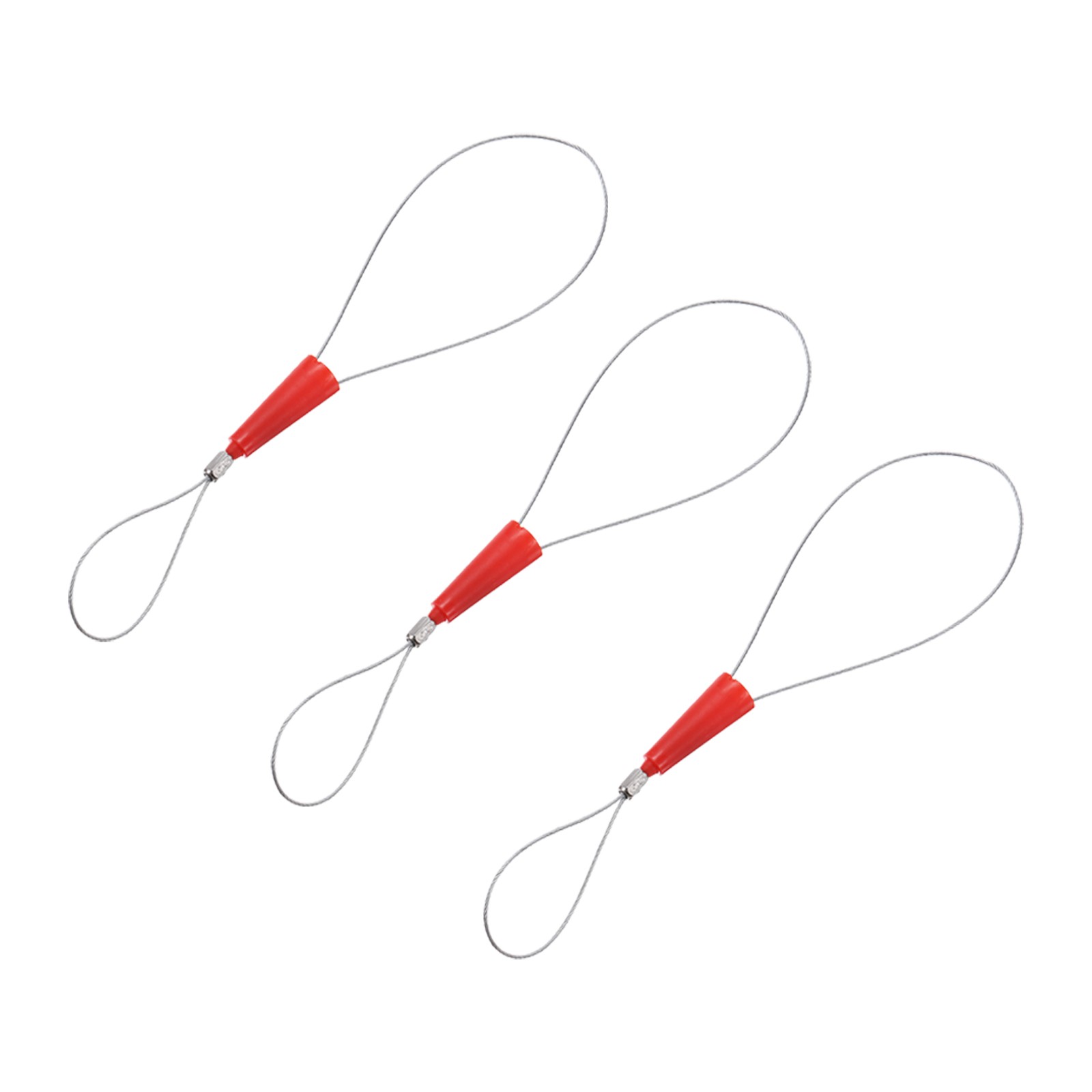 Cable Puller 3 Pcs Wire Traction Tool Set Durable Fish Tape Cable Puller Red