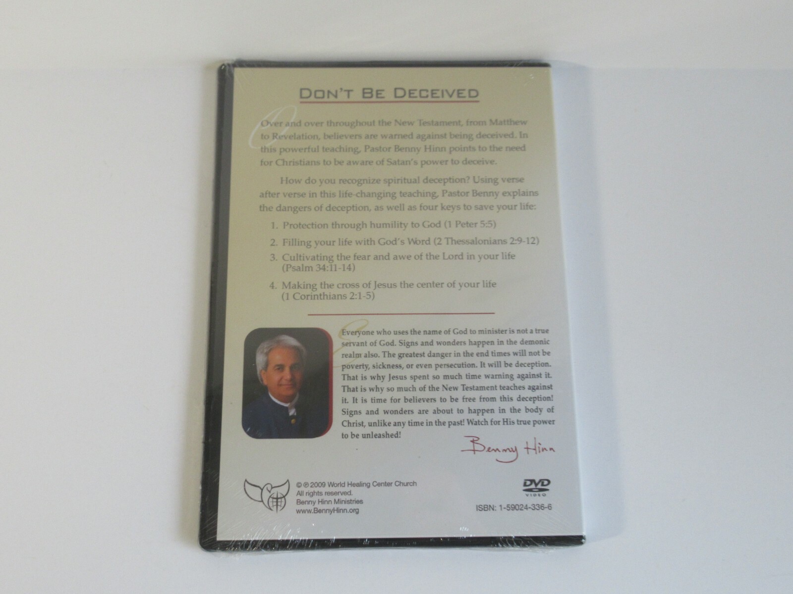 Benny Hinn - Freedom From Deception - DVD - New/Sealed